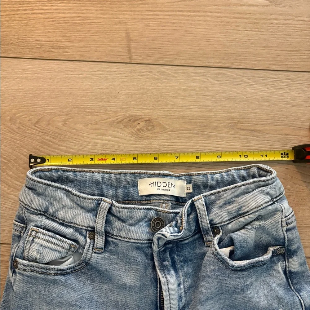 Blue Flare Wide Leg hidden jeans - Picture 5 of 6